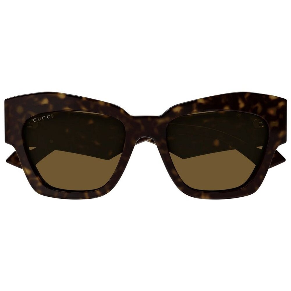 NEW GG1422S 003 GUCCI SUNGLASSES SQUARE WOMEN BROWN EYEWEAR - Picture 3 of 5